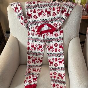 Hanna Andersson Festive Red and White Pajama Set